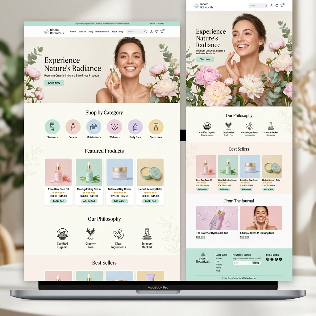 E-ticaret web tasarım projesi önizlemesi